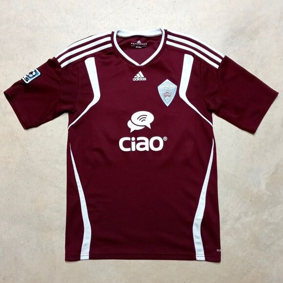 Adidas Colorado Rapids Jersey SMALL Maroon Soccer Football MLS Carolina - Picture 1 of 11